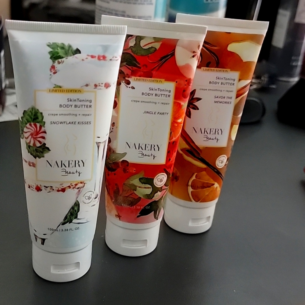 Nakery Beauty LIMITED HOLIDAY EDITION skin toning, crepe reduce butter gift set